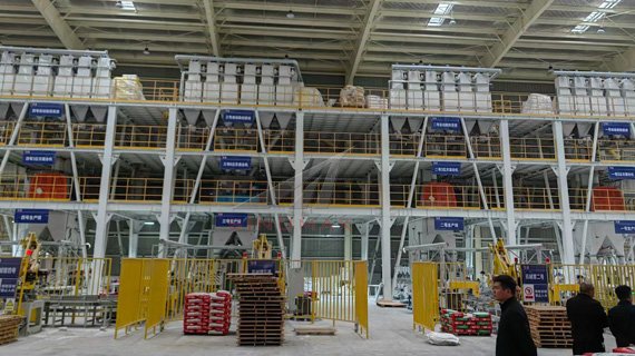 NIPPON Cuatro líneas para adhesivos y revestimientos para baldosas