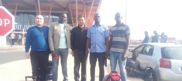 Mali client auto egg tray production line under installation