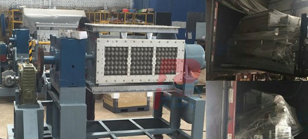 Waste paper recycling paper pulp molding machine for South America client shipped !