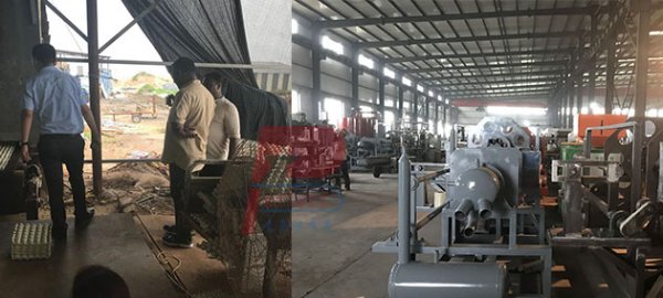 Sri lanka client finished their visiting to us successfully about the egg tray making machine business !