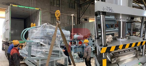 South East Asia customer paper pulp tray molding machine making disposable paper pulp fruit trays