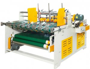 semi-auto lock bottom cardboard box folding gluer machine