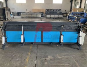 Auto pp pvc plastic sheet circle square welding bending machine