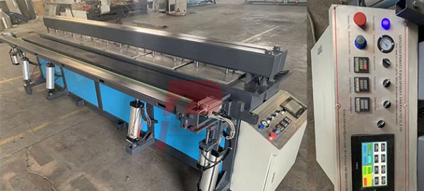 2022 new designed automatic plastic sheet hot melt welding bending machine shipped to Malaysia 