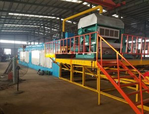 Automatic Egg Tray Making Machine 2500 pieces per hour with metal dryer in Africa Southeast Asia