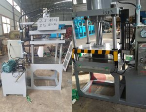 Egg box tray coffee cup holder tray making hot press machine