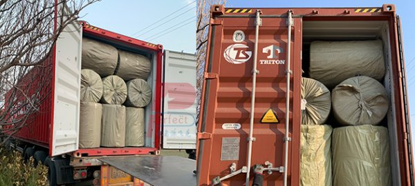 Neck paper rolls production crepe paper ship to India