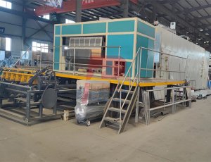 6-8 automatic paper egg filler flat crate tray making machine