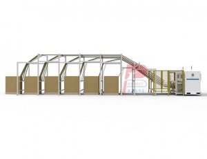 Fanfold feeding cnc fully auto carton box making machine