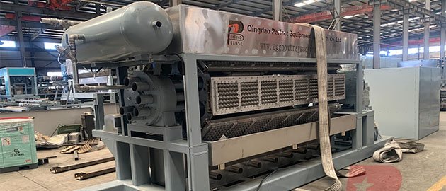 2025 new designed automatic egg tray making machine popular in Indonesia