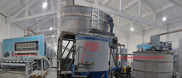 Kazakhstan client  6000-7000 pieces per hour automatic egg tray production machine finished installation in February 2025