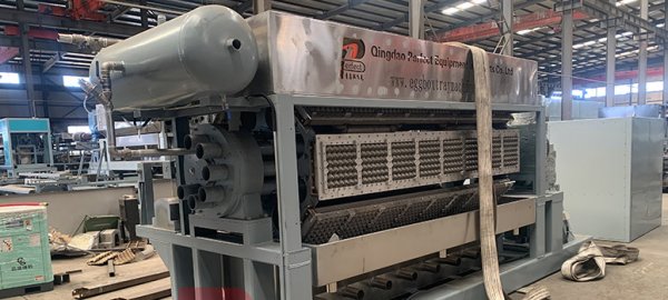 How does an egg tray machine work and how can disposable egg box trays be produced from waste paper old carton boxes?