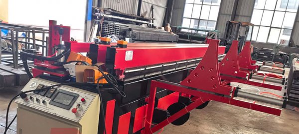 5 meters automatic plastic sheet welding bending all in one machine finished shipment to South Korea