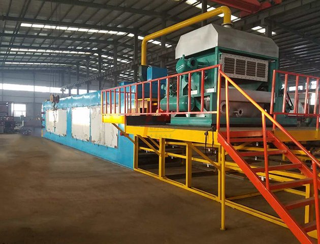 Máquina automática para fabricar bandejas planas para huevos - 8