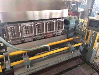 Máquina automática para fabricar bandejas planas para huevos - 8
