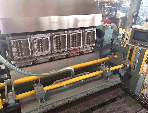 Máquina automática para fabricar bandejas planas para huevos - 8