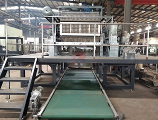 Máquina automática para fabricar bandejas planas para huevos - 8