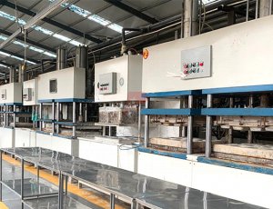 Máquina para fabricar vajillas desechables