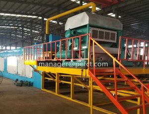 Máquina automática para fabricar bandejas de huevos de 3000 piezas por hora