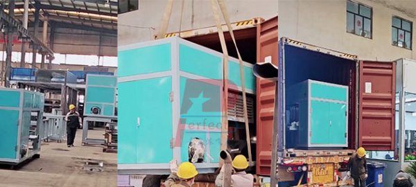 Máquina automática para fabricar bandejas planas de huevos de papel, 4000 piezas por hora envío terminado a Ucrania