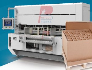 Máquina para fabricar cajas de cartón totalmente automática